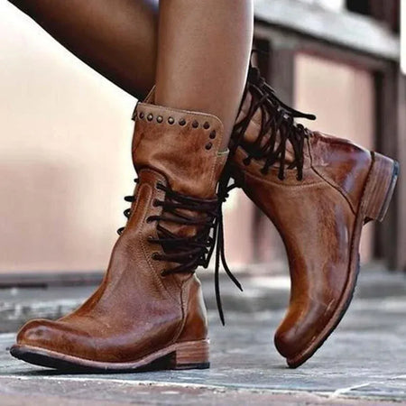 Delara | Bottines Élégantes à Lacets