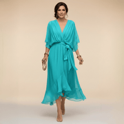 MARTA™ | Robe en chiffon à décolleté en V