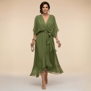MARTA™ | Robe en chiffon à décolleté en V