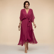 MARTA™ | Robe en chiffon à décolleté en V