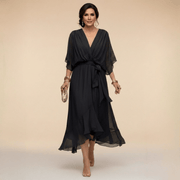 MARTA™ | Robe en chiffon à décolleté en V