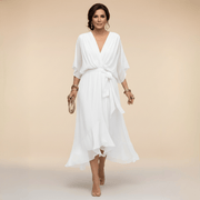 MARTA™ | Robe en chiffon à décolleté en V
