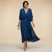 MARTA™ | Robe en chiffon à décolleté en V