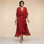 MARTA™ | Robe en chiffon à décolleté en V