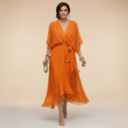 MARTA™ | Robe en chiffon à décolleté en V