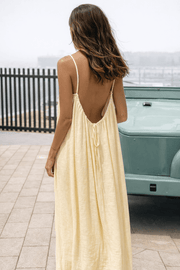 Backless Maxi Dress - Velle Noir