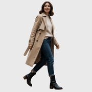 Bottines noires en cuir avec talon confortable