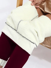 Leggings d'hiver en velours d'agneau