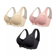 Soutien-gorge sans fil à fermeture frontale galbant (Pack de 3)