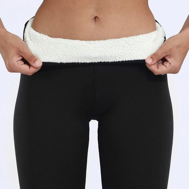 Leggings d'hiver en velours d'agneau
